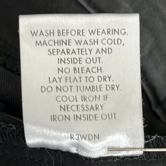 Eileen Fisher Wax Coated Organic Cotton Skinny Jeans/Pants in Black - Size 12 - Picture 7 of 7